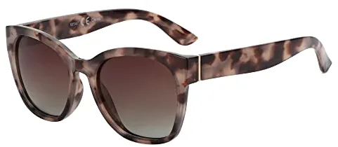 ZENOTTIC Gafas de Sol Polarizadas Estilo Ojo de Gato para Mujer - Gafas de Sol de Gran Tamaño, Protección UV400, Diseño Retro