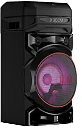 LG XBOOM RNC5 - Altavoz Bluetooth, Alta Potencia, Portátil, USB, Funciones DJ, Karaoke, con Luces LED Variables, Amplia Conectividad, El Sonido Absoluto, 3 Altavoces, SIN BATERÍA, Color Negro