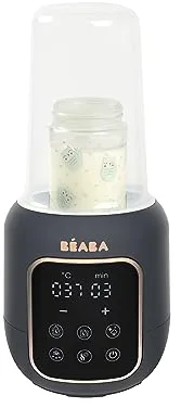 BÉABA, Calienta Biberones/Esterilizador, Calienta Leche Materna/Infantil, Multifunción, 5 Modos, Baño María, Calienta Tazas, Descongelación, Modo Rápido, Modo Esterilización, Multi Milk, Azul Noche
