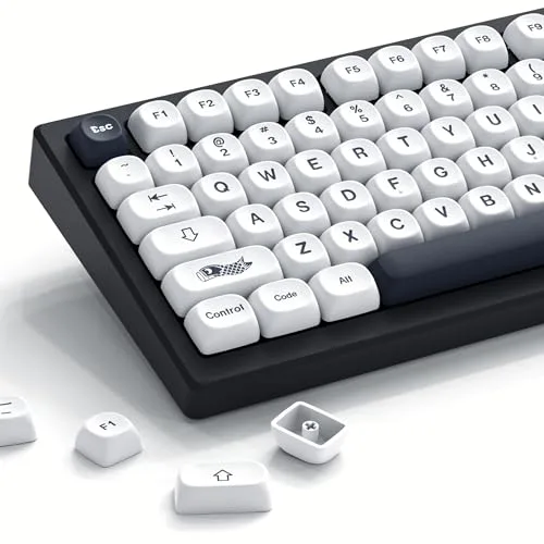 Womier Teclas PBT 60 65 75 100 por ciento, Teclas Moa Sublimación, Juego de Teclas de Teclado Personalizado para Teclado mecánico Cherry MX 61/64/68/84/87/100/104/108, Estilo japonés