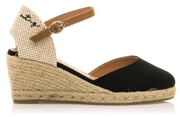 MTNG Sandalias de cuña Mujer Sandalias de cuña Austen 52194 Mujer | Sandalias de cuña Casual | Cierre con Hebilla | 56863 | Negro