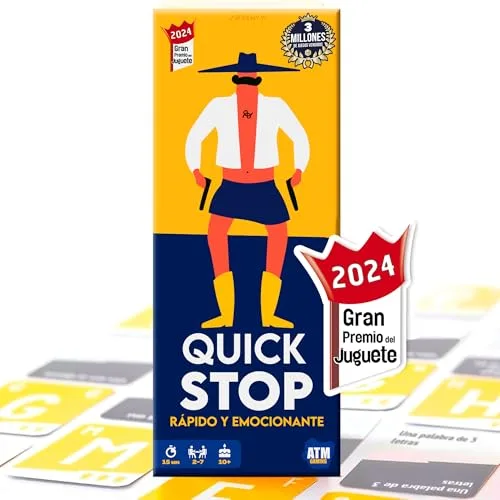 QuickStop - Juegos de Mesa para Familia y Amigos - Dinámico y Divertido - De 2 a 7 Jugadores - Gran Premio del Juguete 2024 - Regalo Original