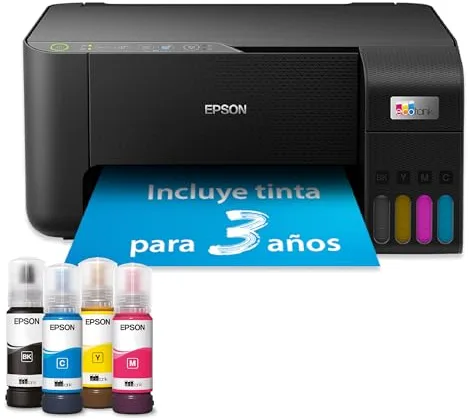 Epson Impresora multifunción EcoTank ET-2862 A4 con depósito de Tinta, conexión Wi-Fi y hasta 3 años de Tinta incluida