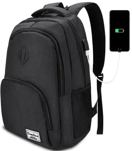 YAMTION Mochila Escolar,Mochila Ordenador Mochila Portatil para Adolescente Estudiante Universidad Instituto Oficina Trabajo Hombre Mujer