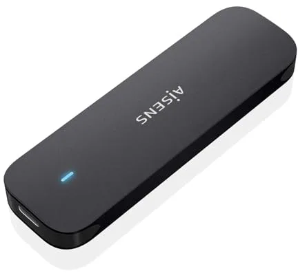 Aisens - Caja Externa M.2 (Ngff) Asm2-024B Nvme A Usb3.2 Gen2. Negra