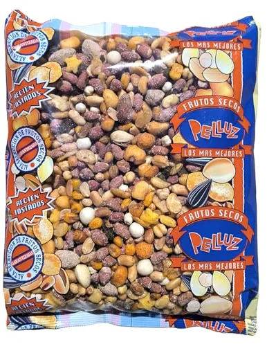 Mezcla Frutos Secos Tostados Sal 1 Kg - mix tostado - pelluz