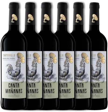 Canta Mañanas Tinto D.O. Ribera del Duero - Paquete de 6 x 750 ml - Total: 4500 ml