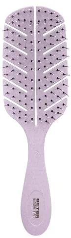 Beter - Cepillo de pelo esqueleto antitirones Natural Fiber hecho a base de fibras de trigo, Cepillo Desenredante Antienredos y Antirotura, Peinado suave y sin tirones, Para todo tipo de cabellos