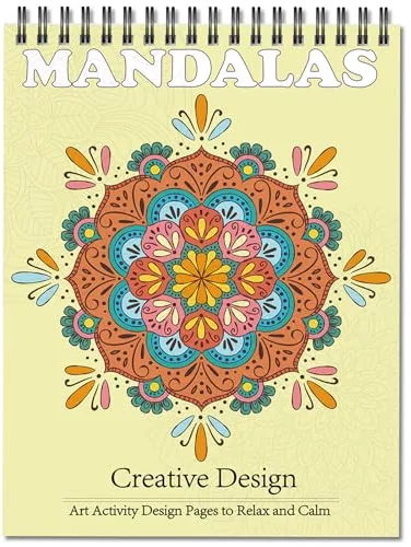 Jadeso Libro Colorear Adultos, 30 Patrones y Diseños únicos De Mandalas, Libro Para Colorear Adultos, Libros De Colorear Para Adultos, Encuadernación Espira, Tamaño A4