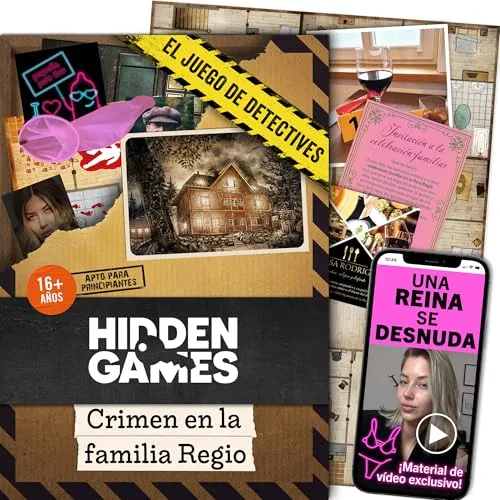 Hidden Games Escena del Crimen: Crimen en la Familia Regio, crimenes imperfectos, Exit Juego de Mesa de Misterio y Detectives cooperativo, 1-6 Jugadores, a Partir de 16 años, en español.