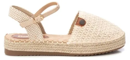 REFRESH - Sandalias con Cuña Mujer Beige - Calzado Cómodo y Versátil - Moda Casual - Modelo 17273101 (Talla 40)