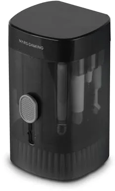 Mars Gaming MA-Kit, Kit de Limpieza Multifunción 21en1, Diseño Compacto y Portátil, Cepillos Suaves y Paño Sin Pelusa, Kit Limpieza Profesional Dispositivos Electrónicos, Extractor de Teclas, Estuche