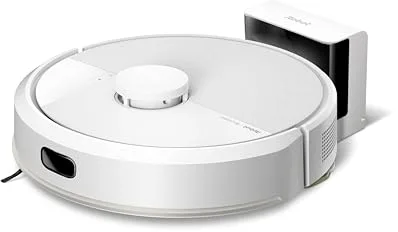 iRobot Roomba 105 Combo, Aspirador y friegasuelos, Clearview LiDAR Mapeo Inteligente, 7000Pa,120 mins,4 Fases, SmartScrub, Evita obstáculos, Zonas exclusión, Recarga y reanuda,App, 3 Modos Limpieza_B