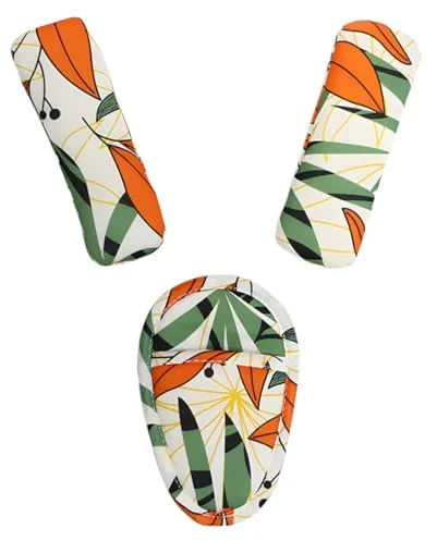 COYUN 3 piezas Carrito de bebé Cubiertas de correa de asiento de carro Almohadilla de la entrepierna Cojín Universal Pads Protector para el portabebés y asiento de coche