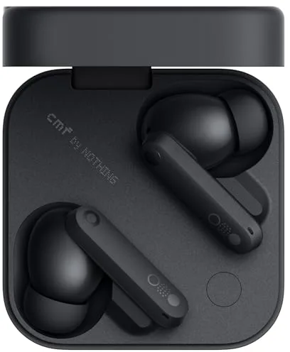 CMF by Nothing Buds Pro 2 Auriculares inalámbricos con Sonido HiFi, 50 dB Cancelación Activa de Ruido híbrida, 6 micrófonos HD y Efecto Audio Espacial, 2025 - Gris Oscuro