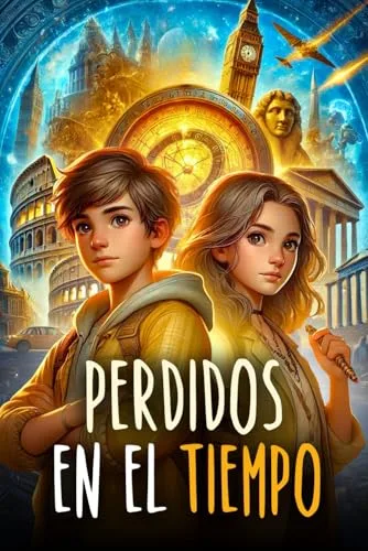 PERDIDOS EN EL TIEMPO: Un libro de aventuras para niños sobre viajes en el tiempo que muestra la importancia del valor, la amistad y el conocimiento. Libro para niños de 8 a 12 años