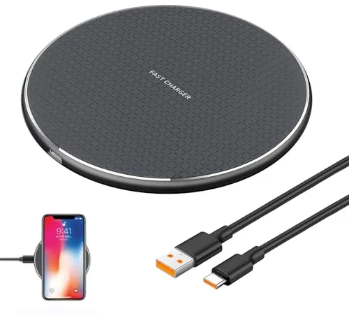 20W Cargador Inalámbrico, Cargador Base de Carga Inalámbrica 20W Compatible con i-Phone 15 14 13 12 11 Pro MAX SE Sam-Sung Galaxy S24 S23 S22 S21 S20 Note 20 10 Hua-wei Pixel Xiao-mi Qi