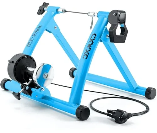 CXWXC Rodillo de Entrenamiento Plegable de Acero para Bicicleta con Cierre rápido, Base de Rueda Delantera, para Entrenamiento de Bicicleta de 26 a 29 Pulgadas, en casa o en Interiores