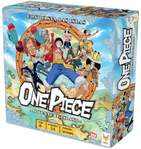 Topi Games One Piece: Adventure Island, Juego de Mesa, A Partir de 8 Años, De 2 a 6 Jugadores, 30-90 Minutos por Partida, Español