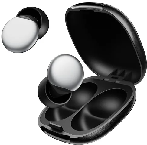 Ieapiar Tapones Oídos Ruido Dormir - Cancelación De Ruido Pro De 47 dB Para Ronquidos Y Concentración | Silicona Para Dormir | 4 Tamaños De Puntas | Ajuste Personalizable